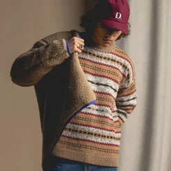 Caps & Bucket Hats*Asphaltgold Wool Cap *D* Burgundy / Off White