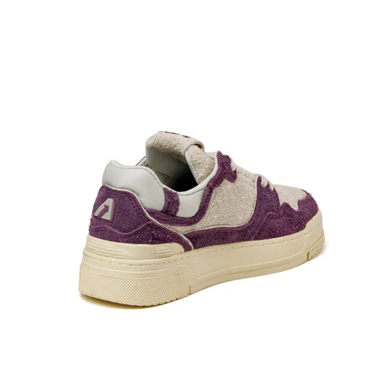 Leder Sneaker|Chunky Sneaker*Autry CLC W *Suede / Mesh* Cream / Barolo