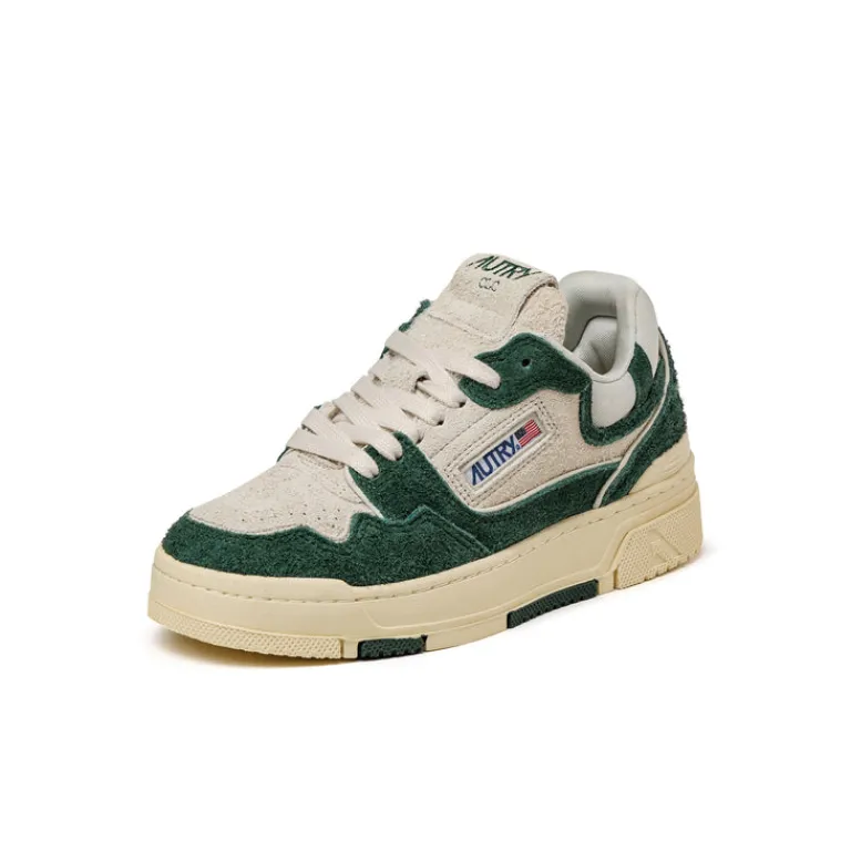 Leder Sneaker|Chunky Sneaker*Autry CLC W *Suede / Mesh* Cream / Bottle