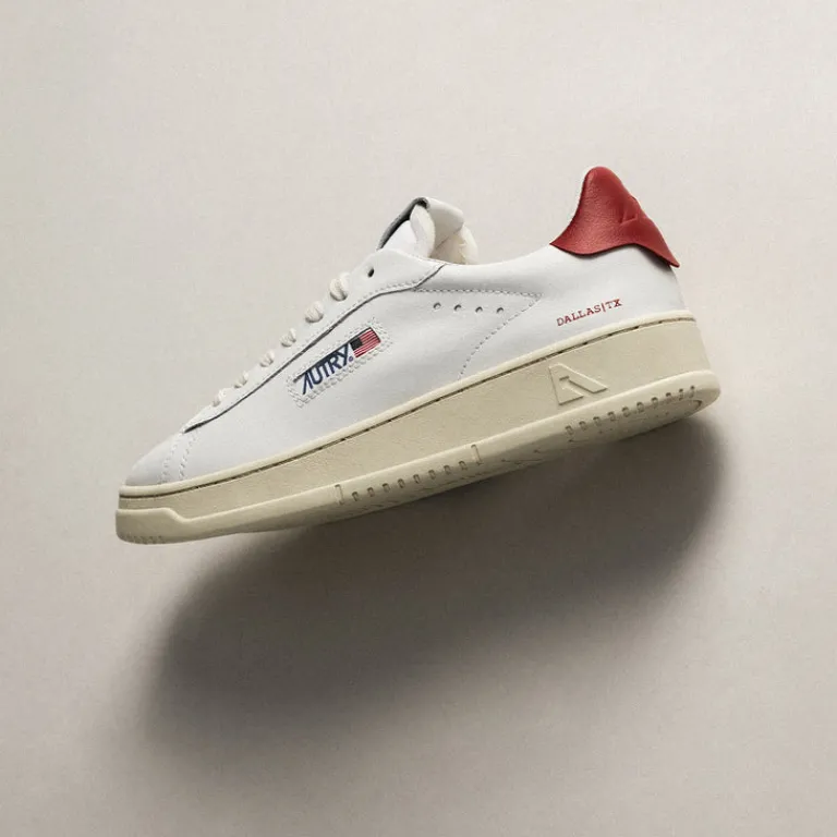 Leder Sneaker|Weiße Sneaker*Autry Dallas White / Red