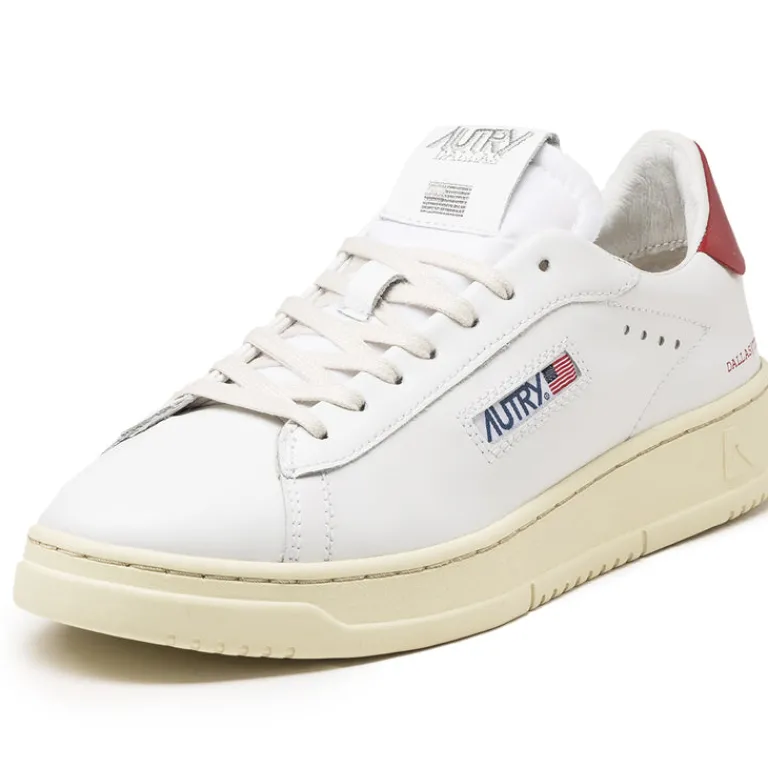 Leder Sneaker|Weiße Sneaker*Autry Dallas White / Red