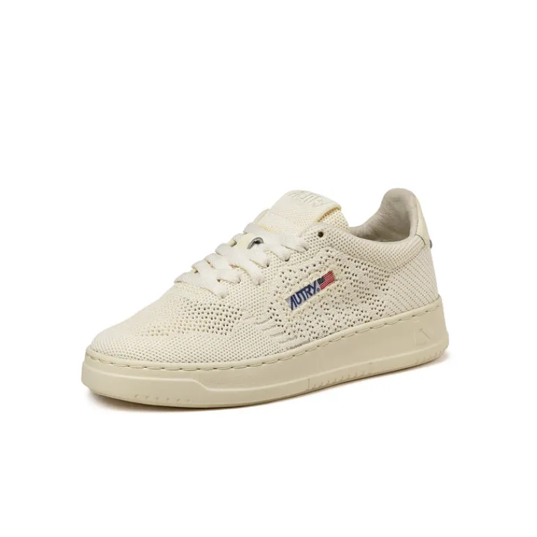 Leder Sneaker*Autry Easeknit W *Knit / Leather* Winter White