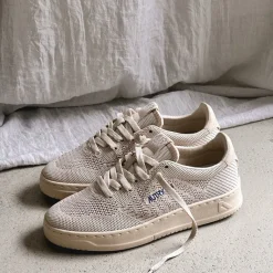 Leder Sneaker*Autry Easeknit W *Knit / Leather* Creme Brulee