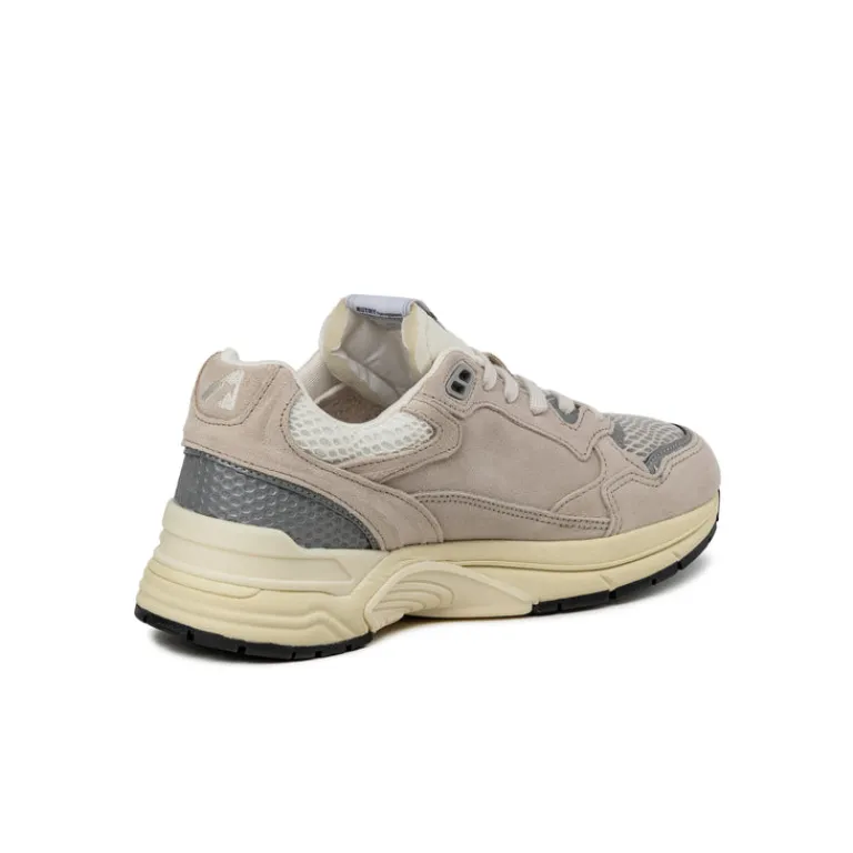 Retro Runner|Leder Sneaker*Autry Hyperway W *Suede / Mesh* Sand / Silver