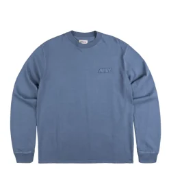 T-Shirts*Autry L/S Loose Fit Heavy Cotton T-Shirt Indigo