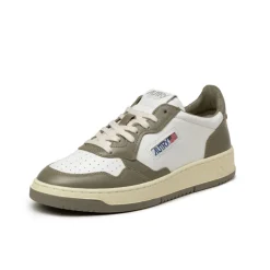 Leder Sneaker|Weiße Sneaker*Autry Medalist White / Cvrt Green