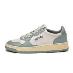 Leder Sneaker*Autry Medalist White / Silver Blue