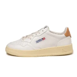 Leder Sneaker|Weiße Sneaker*Autry Medalist White / Sandstorm
