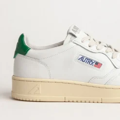 Leder Sneaker*Autry Medalist Leat / Leat White / Green