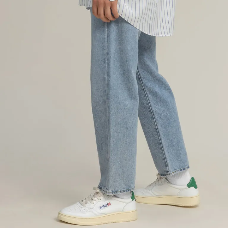 Leder Sneaker*Autry Medalist Leat / Leat White / Green
