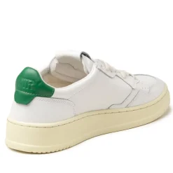 Leder Sneaker*Autry Medalist Leat / Leat White / Green