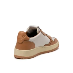 Leder Sneaker*Autry Medalist White / Sand Storm
