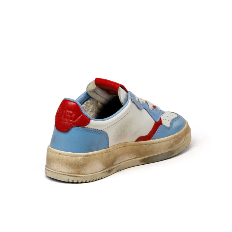 Leder Sneaker|Chunky Sneaker*Autry Medalist Burn W *Super Vintage* Blue / Red