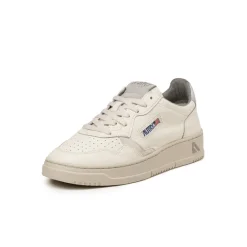 Leder Sneaker*Autry Medalist *Elephant Texture / Suede* Silver / White