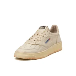 Leder Sneaker|Weiße Sneaker*Autry Medalist Goat / Scrub *Super Vintage* White