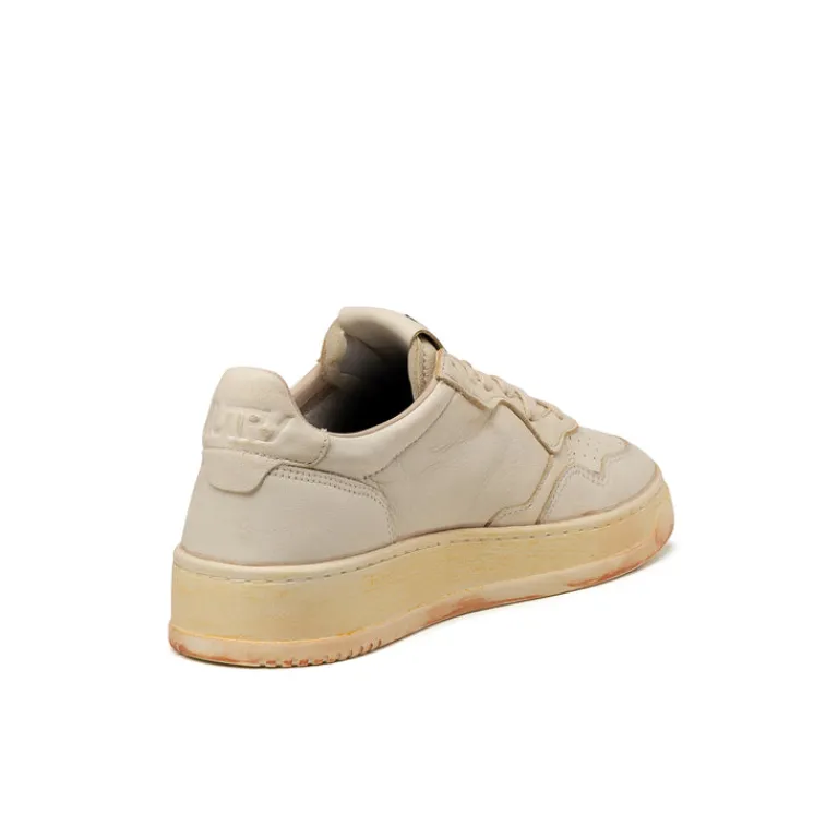 Leder Sneaker|Weiße Sneaker*Autry Medalist Goat / Scrub *Super Vintage* White