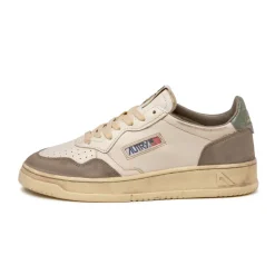 Leder Sneaker*Autry Medalist Leather / Suede *Super Vintage* Sand / Cypress