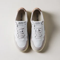 Leder Sneaker|Weiße Sneaker*Autry Medalist *Leather / Suede* White / Sandstorm