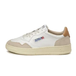Leder Sneaker|Weiße Sneaker*Autry Medalist *Leather / Suede* White / Sandstorm