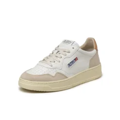 Leder Sneaker|Weiße Sneaker*Autry Medalist *Leather / Suede* White / Sandstorm