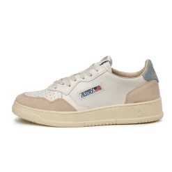 Leder Sneaker|Weiße Sneaker*Autry Medalist *Leather / Suede* White / Silver Blue