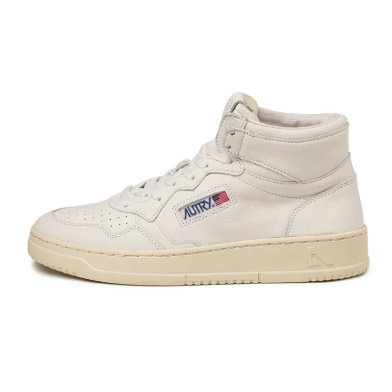 Leder Sneaker|High-Top Sneaker*Autry Medalist Mid *Goat* White