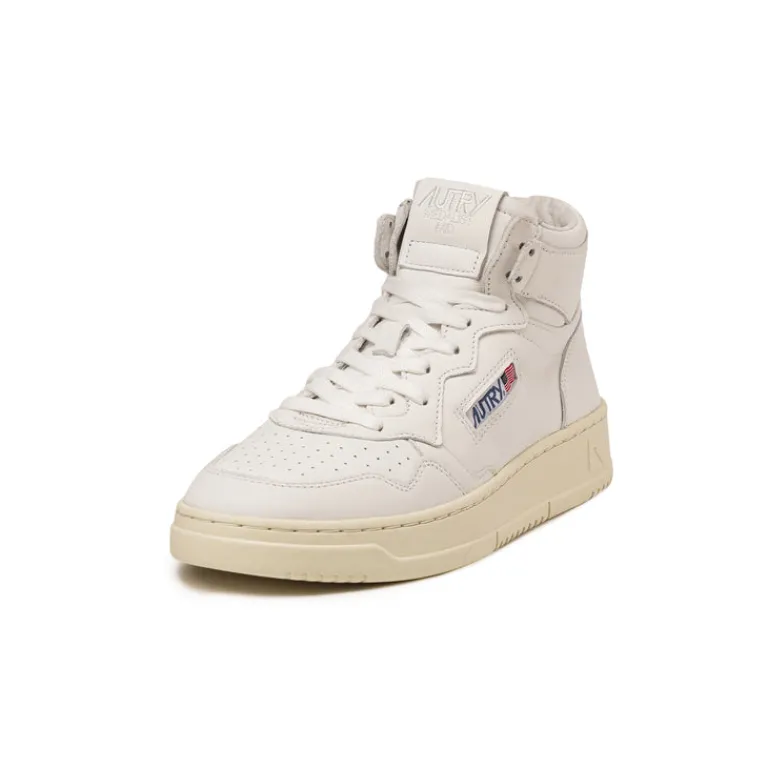 Leder Sneaker|High-Top Sneaker*Autry Medalist Mid *Goat* White