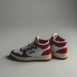 Leder Sneaker|High-Top Sneaker*Autry Medalist Mid W Leat / Leat White / Red