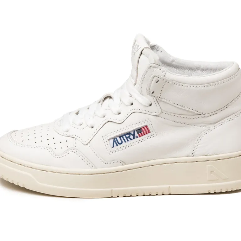 Leder Sneaker|High-Top Sneaker*Autry Medalist Mid W *Goat* White