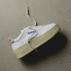 Plateau Sneaker|Leder Sneaker*Autry Medalist Platform W White / Powder