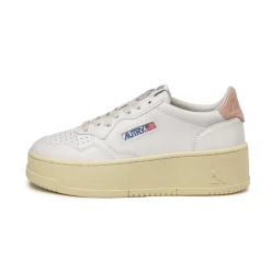 Plateau Sneaker|Leder Sneaker*Autry Medalist Platform W White / Powder