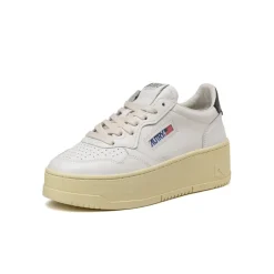 Plateau Sneaker|Leder Sneaker*Autry Medalist Platform W White / Black