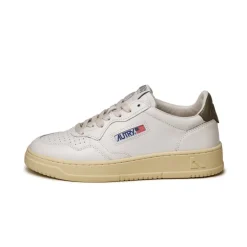 Leder Sneaker|Weiße Sneaker*Autry Medalist W White / Court Green