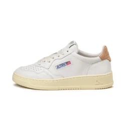 Leder Sneaker|Weiße Sneaker*Autry Medalist W White / Sandstorm