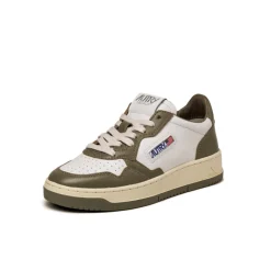 Leder Sneaker|Weiße Sneaker*Autry Medalist W White / Court Green