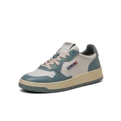 Leder Sneaker*Autry Medalist W White / Silver Blue