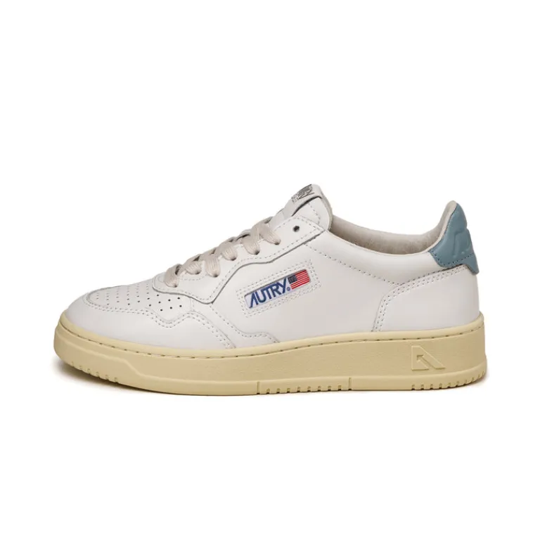 Leder Sneaker|Weiße Sneaker*Autry Medalist W White / Silver Blue