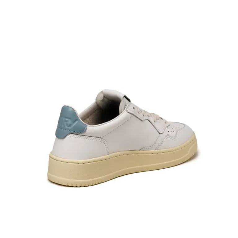 Leder Sneaker|Weiße Sneaker*Autry Medalist W White / Silver Blue