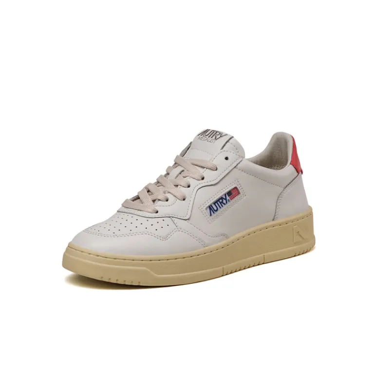 Leder Sneaker|Weiße Sneaker*Autry Medalist W White / Tearose