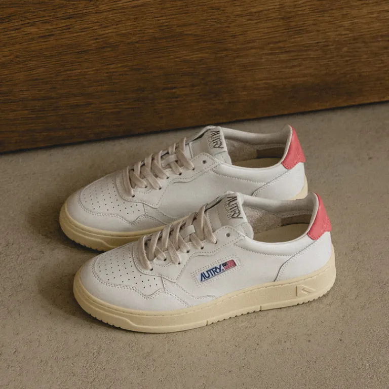 Leder Sneaker|Weiße Sneaker*Autry Medalist W White / Tearose