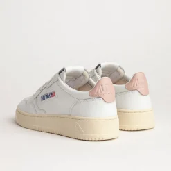 Leder Sneaker|Weiße Sneaker*Autry Medalist W Leat / Leat White / Pink