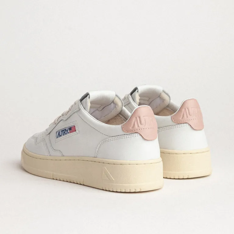 Leder Sneaker|Weiße Sneaker*Autry Medalist W Leat / Leat White / Pink