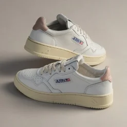Leder Sneaker|Weiße Sneaker*Autry Medalist W Leat / Leat White / Pink