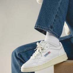 Leder Sneaker|Weiße Sneaker*Autry Medalist W White / White
