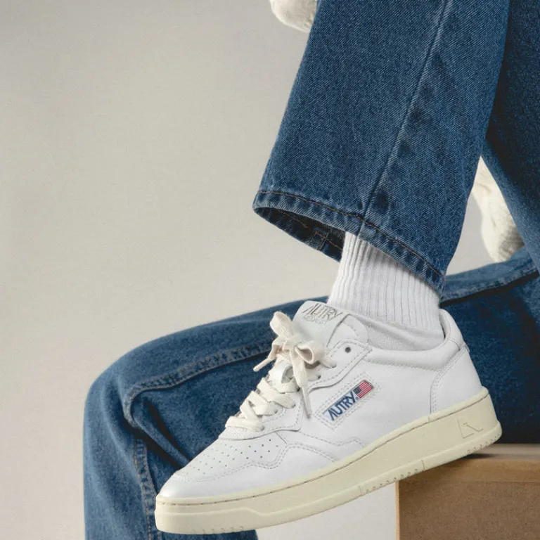 Leder Sneaker|Weiße Sneaker*Autry Medalist W White / White