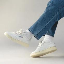 Leder Sneaker|Weiße Sneaker*Autry Medalist W White / White
