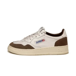 Leder Sneaker|Weiße Sneaker*Autry Medalist W *Goat / Suede* White / Cigar