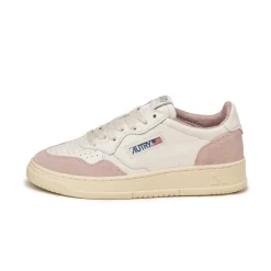 Leder Sneaker|Weiße Sneaker*Autry Medalist W *Goat / Suede* White / Powder