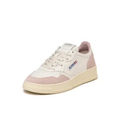 Leder Sneaker|Weiße Sneaker*Autry Medalist W *Goat / Suede* White / Powder