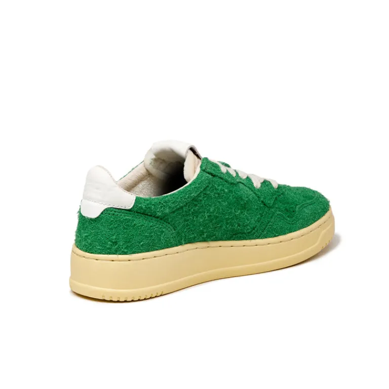Leder Sneaker*Autry Medalist W *Hairy Suede* Golf Green